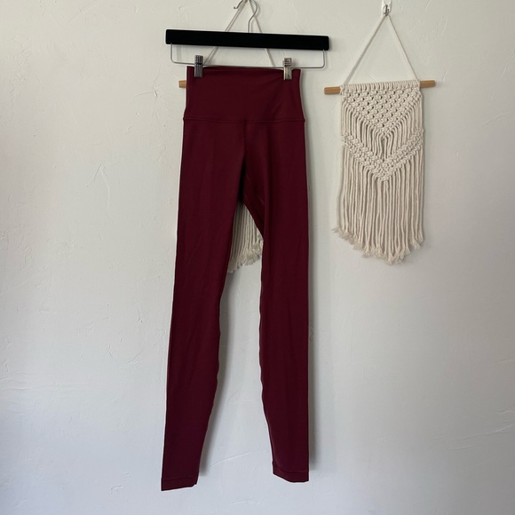 lululemon athletica Pants - Lululemon Align maroon leggings